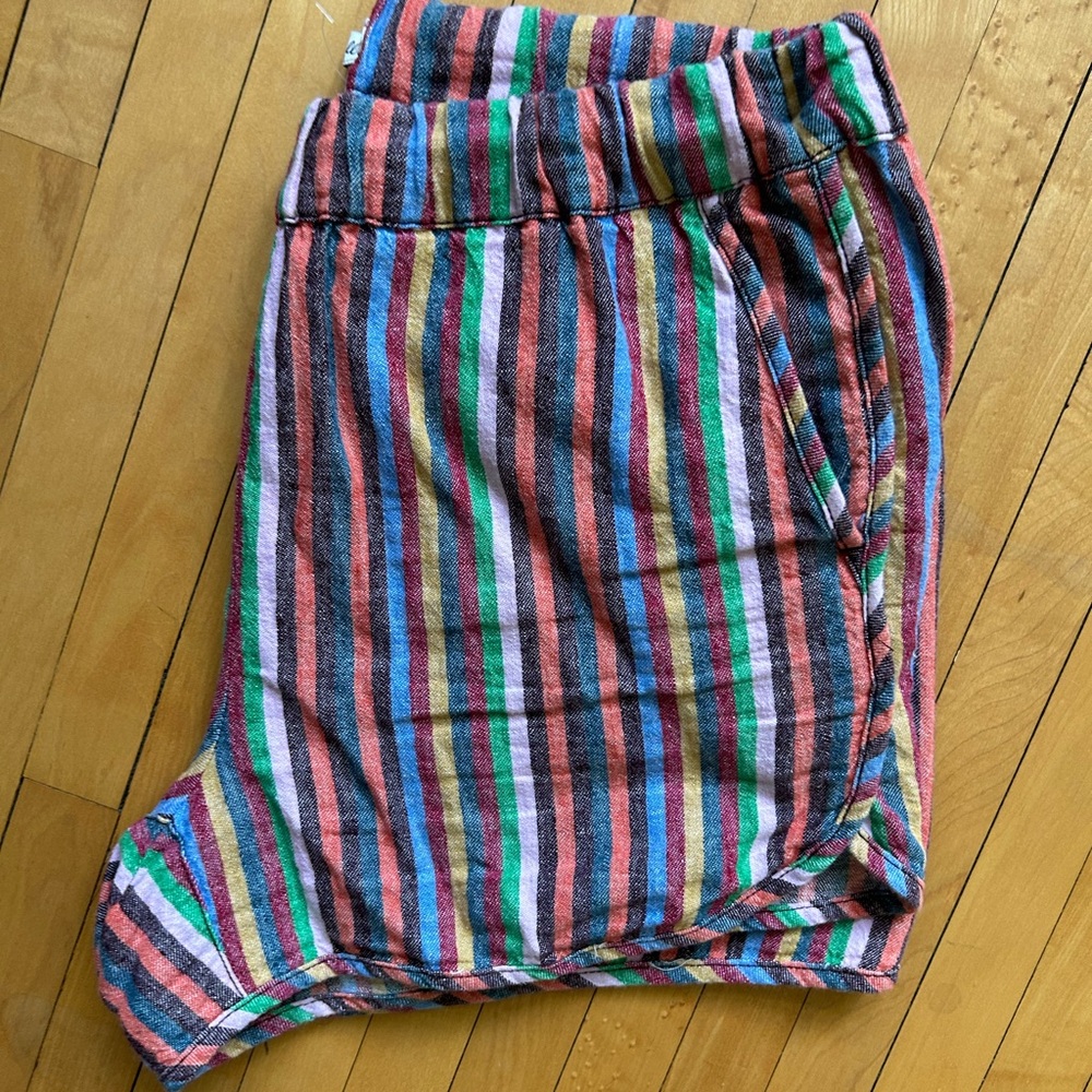 Madewell Multicolor Vertical Stripe Shorts